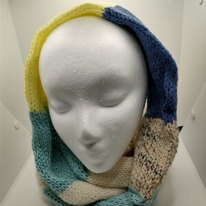 Hand Crafted Unisex Knit Scarve Infinity Fashion Winter Wrap Cowl Handmade